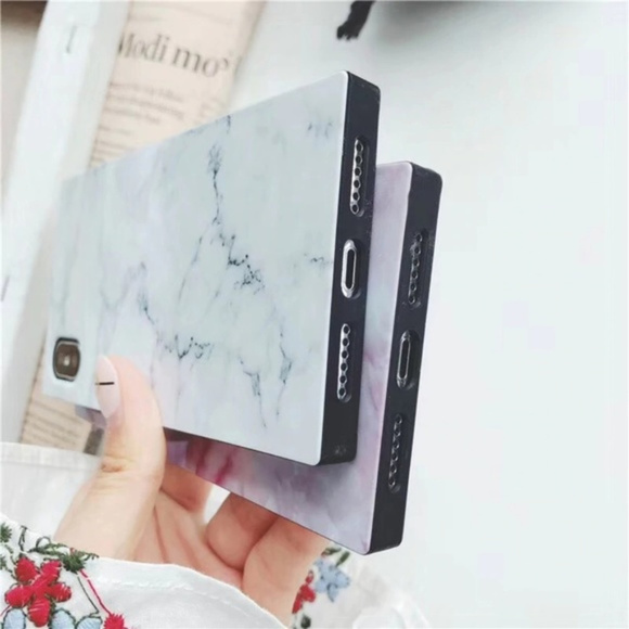 NEW iPhone 11/Pro/Max/XR/XS/Plu Marble Square case - Picture 7 of 8